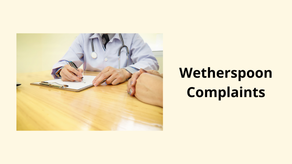 wetherspoon complaints